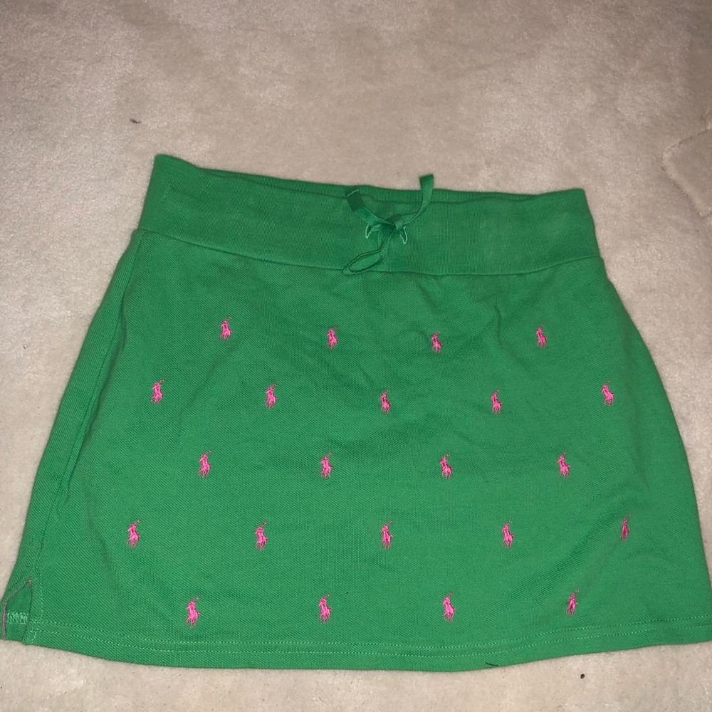 Polo skirt with built in shorts